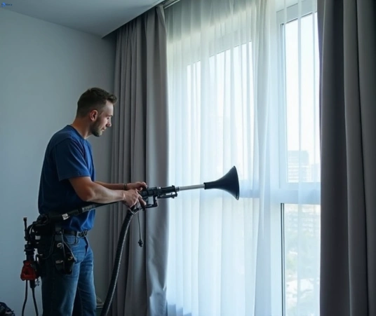 Professional residential curtain cleaning process equipment Matty Curtain Cleaning south-turramurra-nsw